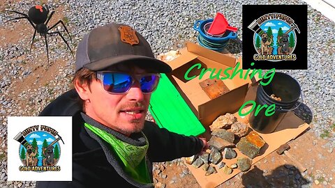 Smashing ore to pieces! Part 1. #gold #prospecting #ore #rock #rockhounding