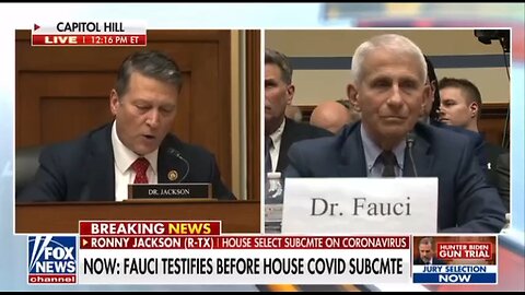 Rep Ronny Jackson questions Fauci about mandating people to get the vaccine.
