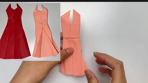 DIY Origami paper dress#EP55