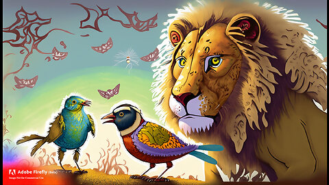 The Lion and the Sparrow's Friendship