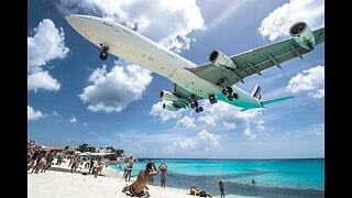 St. Maarten Juliana International Airport - Large Planes Landing Part I