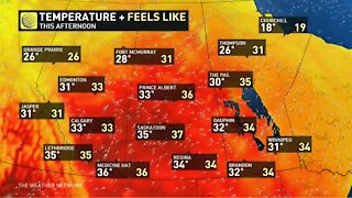 Gusty & hot conditions across the Prairies this weekend