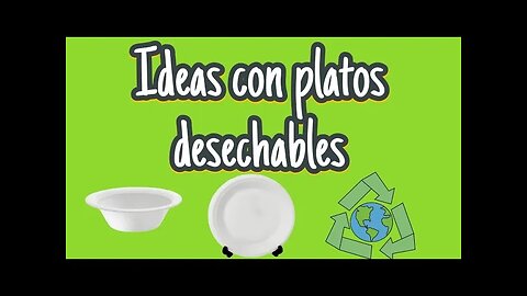 Idea con platos desechable y estuco/Idea with disposable plates and stucco
