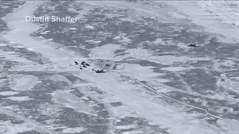 Coast Guard, good Samaritan rush to rescue 18 stuck on Lake Erie ice