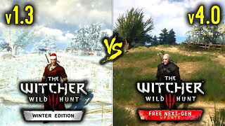 The Witcher 3 Winter mod vs Next-Gen | Snow mod vs Next Gen