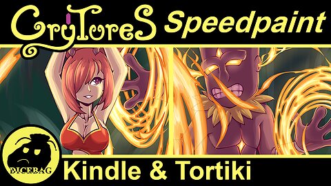 Kindle & Tortiki | Crytures Speedpaint | Pokemon-Inspired TTRPG