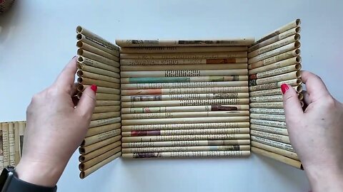 Beautiful box made from recycled book pages | Simple recycling idea