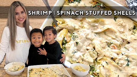 Shrimp & Spinach Stuffed Shells | Mother's Day Recipe