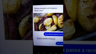 Receita de batata assada e linguiça