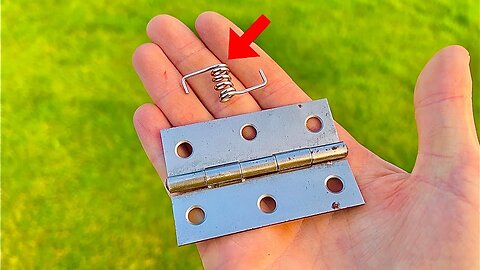 Expert Tip! How to insert a spring into a door hinge!