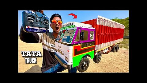 RC Big Size TATA 1210 Truck Unboxing & Testing - Chatpat toy tv