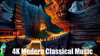 Modern Classical Music - Sayonara Sun | (AI) Audio Reactive Cinematic | Zhangye Danxia Park China