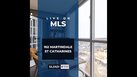 ✅ LIVE ON MLS! 162 Martindale St Catharines