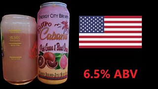 Energy City brewing 6.5% ABV Bistro Cabana Pink Gunva & Blood Orange Belinder Weissbier