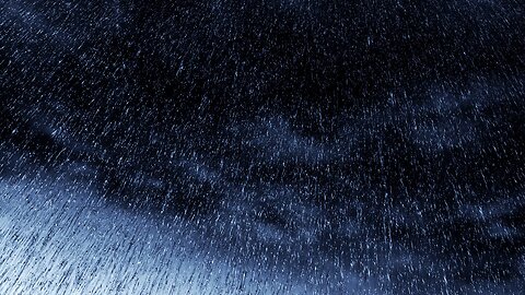 Gentle NIGHT RAIN Black Screen to Sleep FAST, Beat Insomnia. Relax, Study to Rain