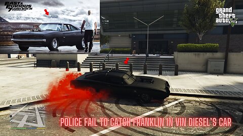 Franklin in Fast and Furious Dodge Charger RT | GTA 5