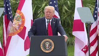 President Donald Trump visits Jupiter Inlet Lighthouse, extends ban on offshore oil drilling