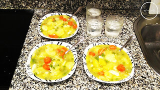 +11 002/004 004/013 001/007 potato, green pea, carrot stew · dialectical veganism winter +11ME 005