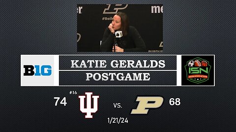 Purdue's WBB Coach Geralds Post Game Press Conference After 74-68 Loss to #16 Indiana