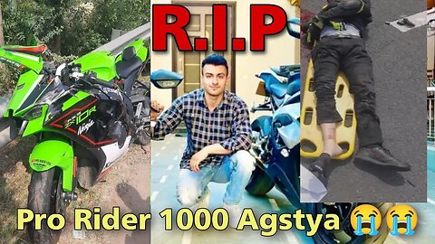 YouTuber Agastya Chauhan killed in accident 😭@PRORIDER1000AgastayChauhan RIP Prorider 1000