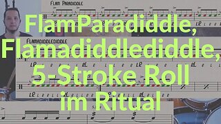 Lesson 8: FlamParadiddle, Flamadiddlediddle and 5-StrokeRoll im Ritual von A.Dawson @mireksdroom