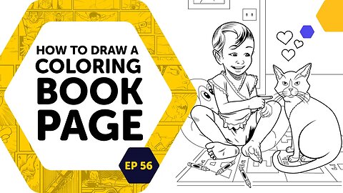 How To Draw A Coloring Book Page ep56