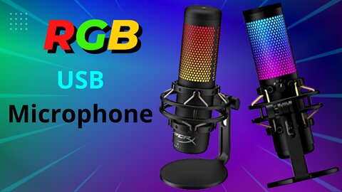 RGB USB Condenser Microphone for PC 2022