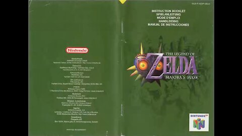 The Legend of Zelda Majora's Mask - Game Manual (N64) (Instruction Booklet)