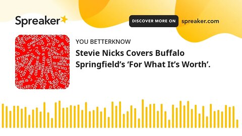 Stevie Nicks Covers Buffalo Springfield’s ‘For What It’s Worth’.