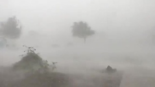 WOW! Sideways rain in East Mesa during storm