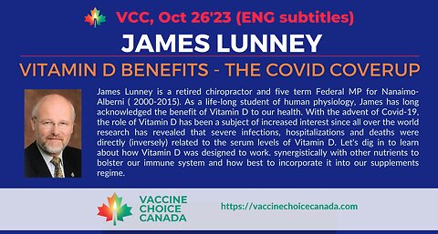 James Lunney Vitamin D Benefits - The Covid Coverup