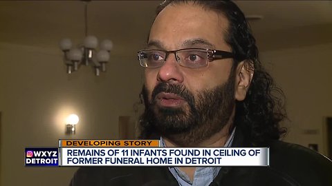 Police: 11 infant bodies found in ceiling of former Detroit funeral home