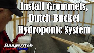 Installing Grommets & PVC Drains For Hydroponic Dutch Bucket System | Country Living
