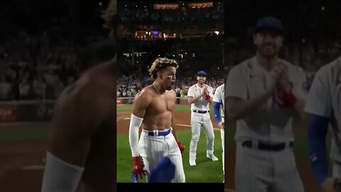 Excited Morel - Homers, Loses Shirt, Walk Off - Go Cubs Go