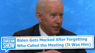 Biden Gets Mocked After Forgetting Who Called the Meeting (It Was Him)