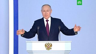 Putin Addresses the Nation Since One Year of the Start of the War English subtitles