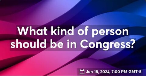 What kind of person should be in Congress?