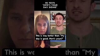 He Texts “How’s Your Day Going”❤️🤔| Matthew Hussey #shorts #texteffect #flirting #3dtext