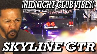 KREAM DEVELOPMENTS NISSAN SKYLINE GTS - BURNOUTS, FLAMES AND LAUNCH!