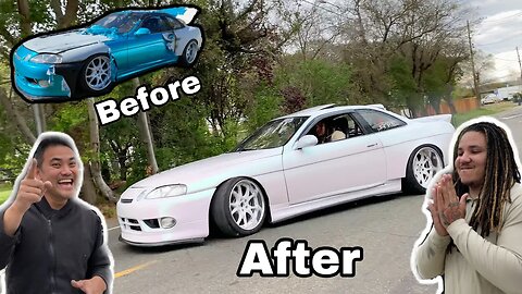 The WILDEST PEARL COLOR | Transforming Mike Myke’s 900HP SC300 | Street Drift PISSED OFF My Neighbor