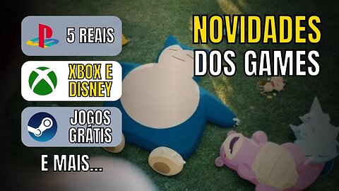 NOVIDADES dos GAMES: POKEMON SLEEP, TORRADEIRA do XBOX?, CELULAR CARREGA 100% em 5 MINUTOS e MAIS...