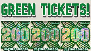 Playing the Green $30 200X Scratch Off from the NY Lottery! The Quest for 10 Million part: 13!