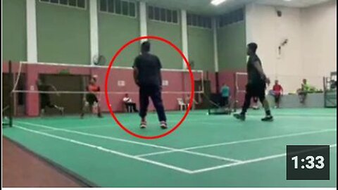Sudden death while playing badminton 🏸 (2023)