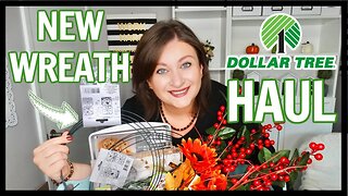 HUGE DOLLAR TREE DIY HAUL NEW WREATH A LOT OF RIBBON AND OTHER CRAFT SUPPLIES