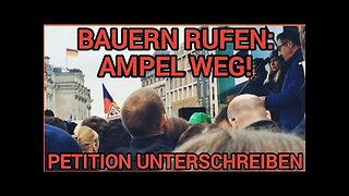 🟥 Bundesminister Cem Özdemir wird unterbrochen, die Bauern rufen „AMPEL WEG“.+PETITION