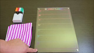 Works Great! - Clear Magnetic Acrylic Weekly Planner