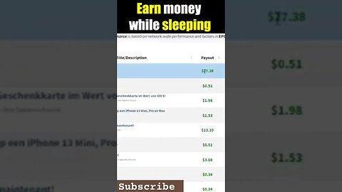 Earn money While Sleeping