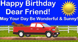 Happy Birthday 3D - Happy Birthday Dear Friend - Happy Birthday To You - Happy Birthday Song