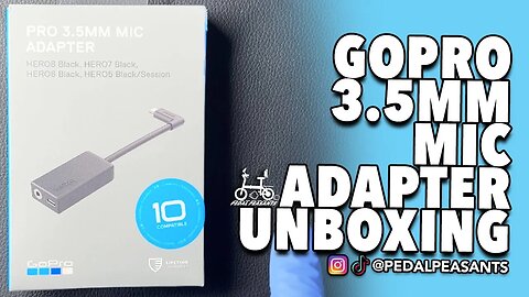 GoPro 3.5MM Mic Adapter Unboxing