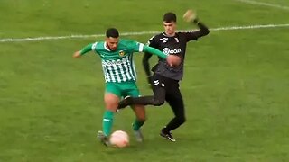 Moment U23 keeper pulls off INCREDIBLE nutmeg to get out of tricky situation